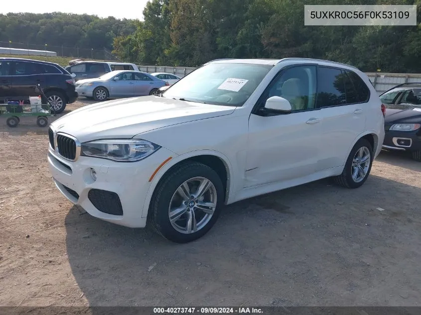 2015 BMW X5 xDrive35I VIN: 5UXKR0C56F0K53109 Lot: 40273747