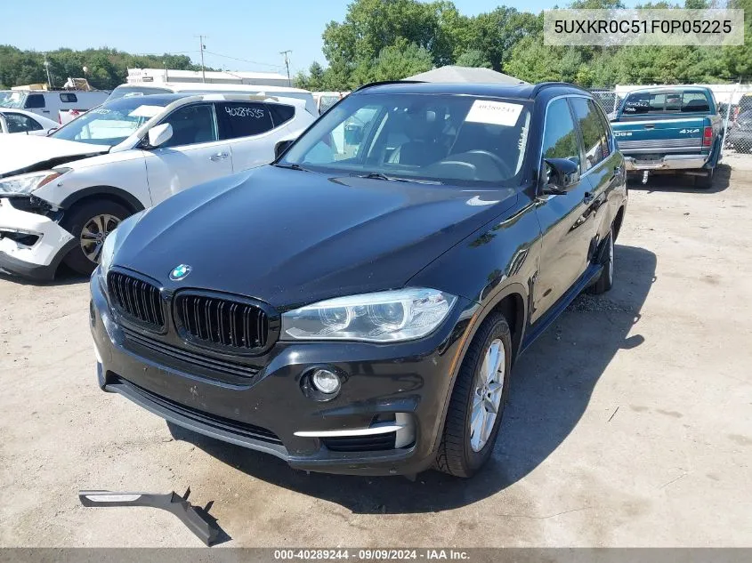 2015 BMW X5 xDrive35I VIN: 5UXKR0C51F0P05225 Lot: 40289244