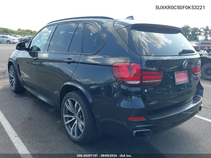 2015 BMW X5 xDrive35I VIN: 5UXKR0C50F0K53221 Lot: 40297197