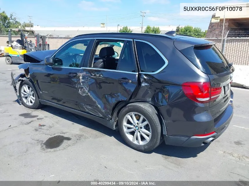 5UXKR0C56F0P10078 2015 BMW X5 xDrive35I