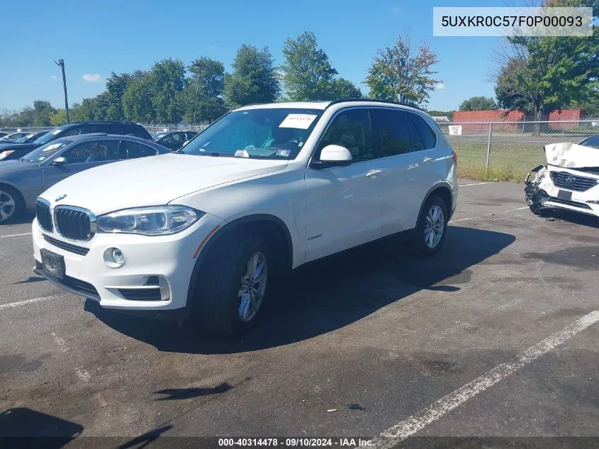 5UXKR0C57F0P00093 2015 BMW X5 xDrive35I