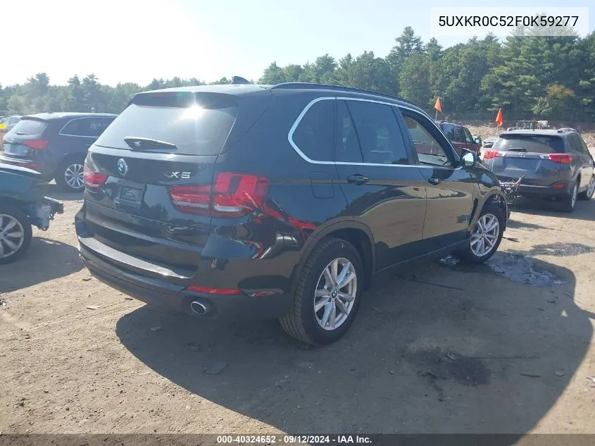 2015 BMW X5 xDrive35I VIN: 5UXKR0C52F0K59277 Lot: 40324652