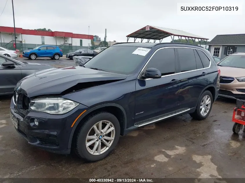 2015 BMW X5 xDrive35I VIN: 5UXKR0C52F0P10319 Lot: 40330942