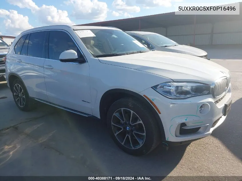 2015 BMW X5 xDrive35I VIN: 5UXKR0C5XF0P16496 Lot: 40388171