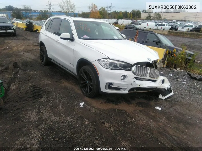 2015 BMW X5 xDrive35I VIN: 5UXKR0C56F0K63302 Lot: 40426992