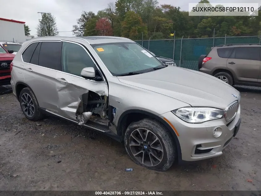 2015 BMW X5 xDrive35I VIN: 5UXKR0C58F0P12110 Lot: 40428706