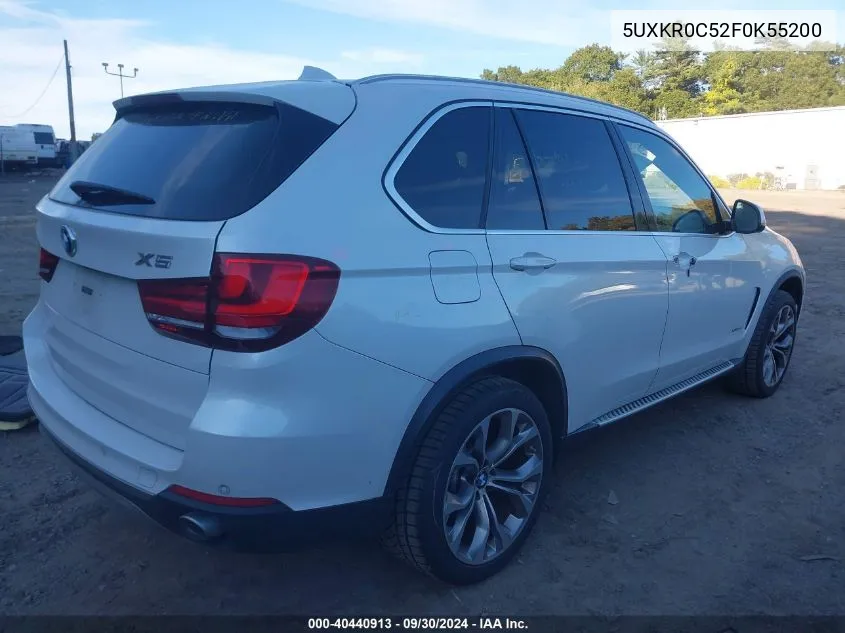 2015 BMW X5 xDrive35I VIN: 5UXKR0C52F0K55200 Lot: 40440913