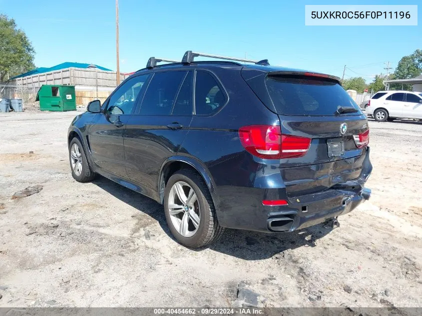 2015 BMW X5 xDrive35I VIN: 5UXKR0C56F0P11196 Lot: 40454662