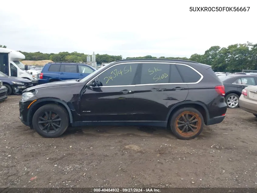 2015 BMW X5 xDrive35I VIN: 5UXKR0C50F0K56667 Lot: 40454932