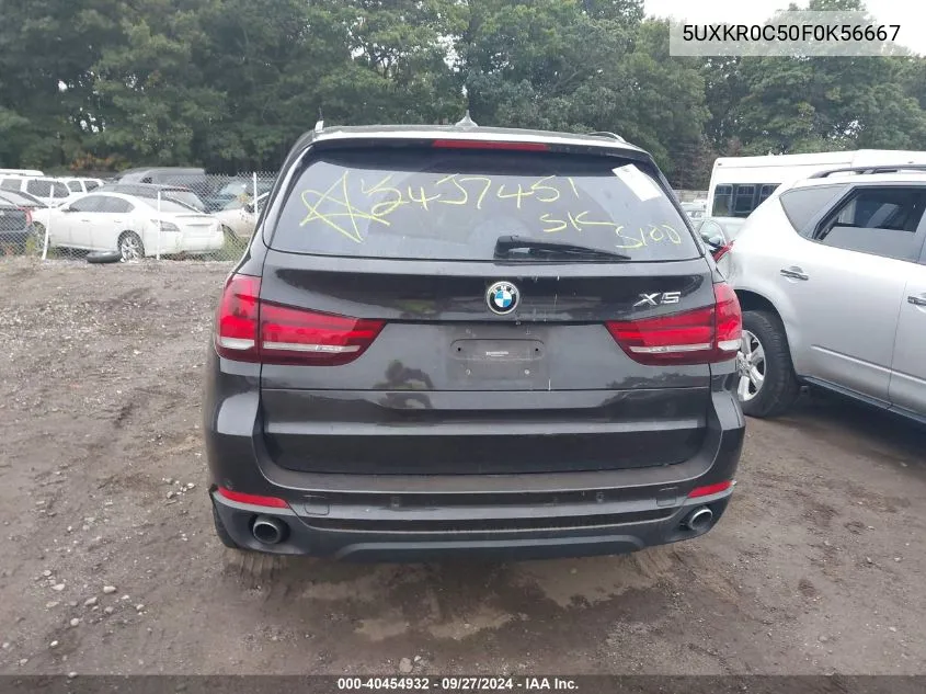 2015 BMW X5 xDrive35I VIN: 5UXKR0C50F0K56667 Lot: 40454932