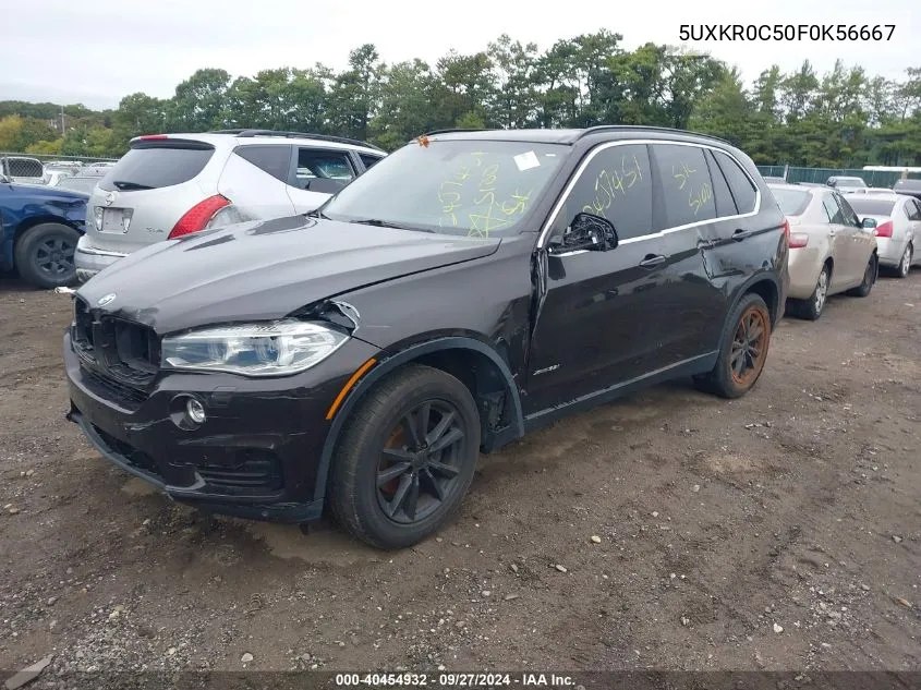 2015 BMW X5 xDrive35I VIN: 5UXKR0C50F0K56667 Lot: 40454932