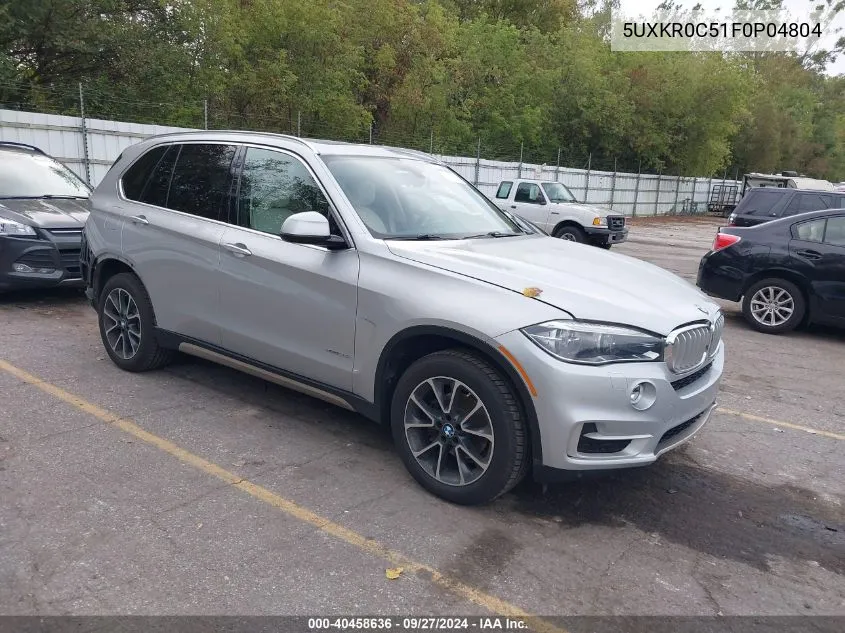 2015 BMW X5 xDrive35I VIN: 5UXKR0C51F0P04804 Lot: 40458636