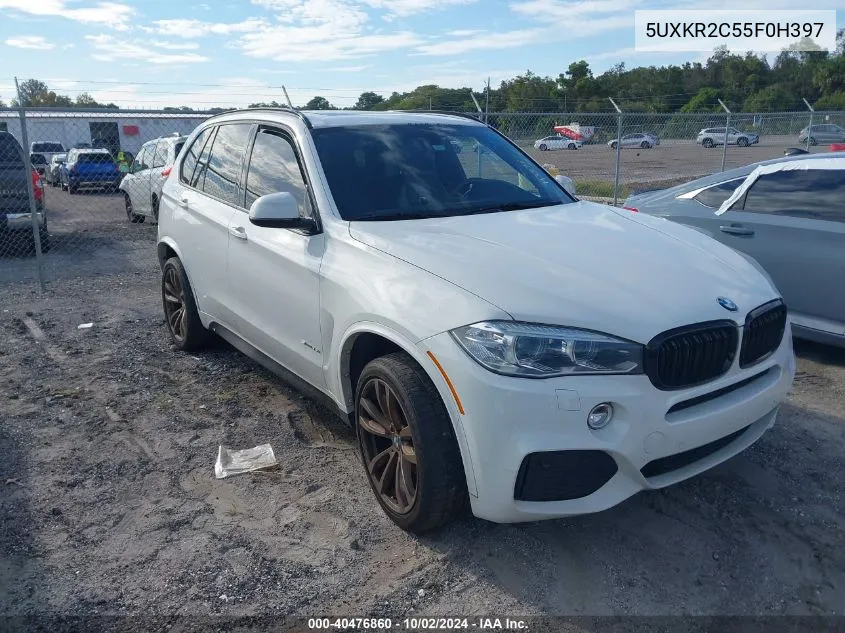 2015 BMW X5 Sdrive35I VIN: 5UXKR2C55F0H397 Lot: 40476860