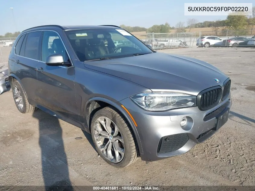 2015 BMW X5 xDrive35I VIN: 5UXKR0C59F0P02220 Lot: 40481681