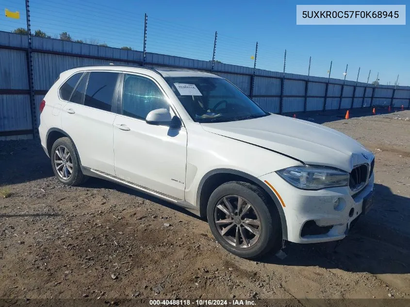 2015 BMW X5 xDrive35I VIN: 5UXKR0C57F0K68945 Lot: 40488118