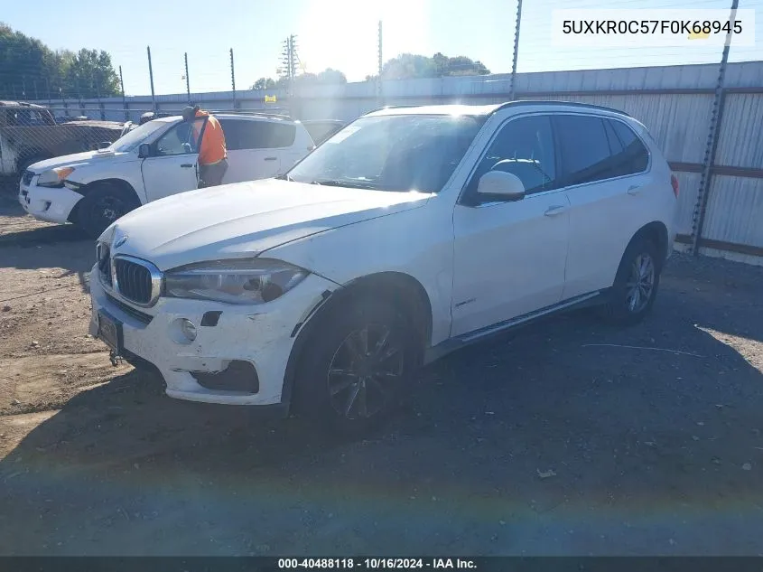 2015 BMW X5 xDrive35I VIN: 5UXKR0C57F0K68945 Lot: 40488118