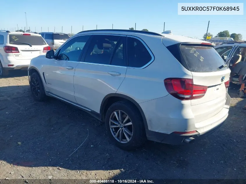 2015 BMW X5 xDrive35I VIN: 5UXKR0C57F0K68945 Lot: 40488118