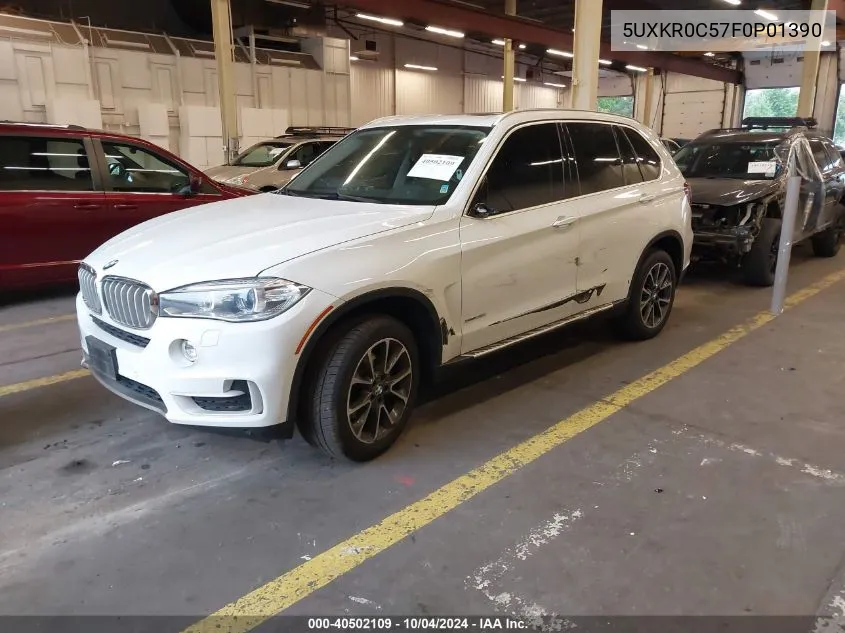 2015 BMW X5 xDrive35I VIN: 5UXKR0C57F0P01390 Lot: 40502109