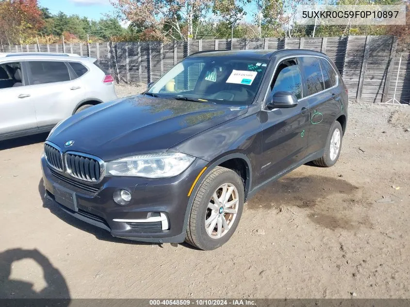 2015 BMW X5 xDrive35I VIN: 5UXKR0C59F0P10897 Lot: 40548509