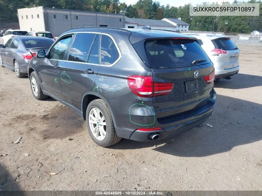 2015 BMW X5 xDrive35I VIN: 5UXKR0C59F0P10897 Lot: 40548509