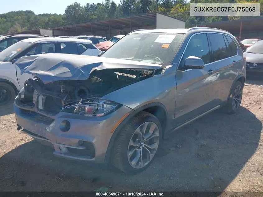 2015 BMW X5 xDrive50I VIN: 5UXKR6C57F0J75068 Lot: 40549671