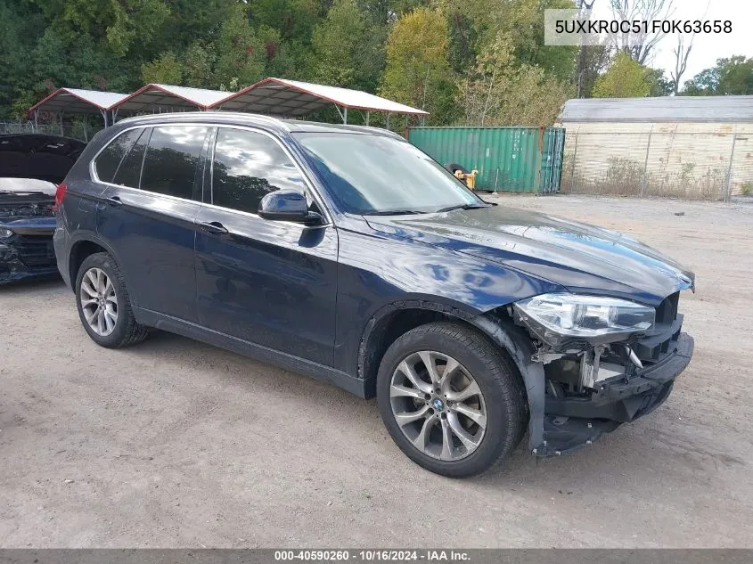 2015 BMW X5 xDrive35I VIN: 5UXKR0C51F0K63658 Lot: 40590260