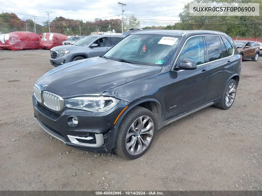 2015 BMW X5 xDrive35I VIN: 5UXKR0C57F0P06900 Lot: 40592995