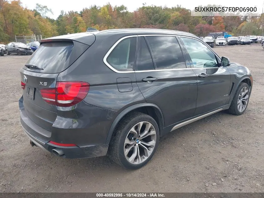 2015 BMW X5 xDrive35I VIN: 5UXKR0C57F0P06900 Lot: 40592995