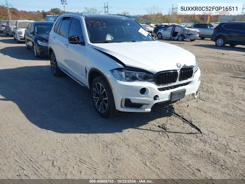 2015 BMW X5 xDrive35I VIN: 5UXKR0C52F0P16511 Lot: 40605703