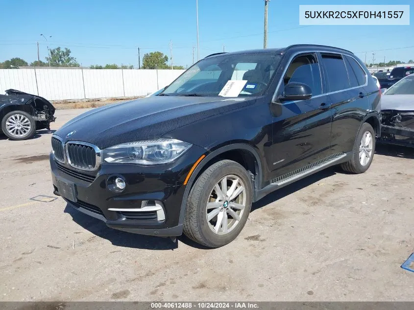 2015 BMW X5 Sdrive35I VIN: 5UXKR2C5XF0H41557 Lot: 40612488