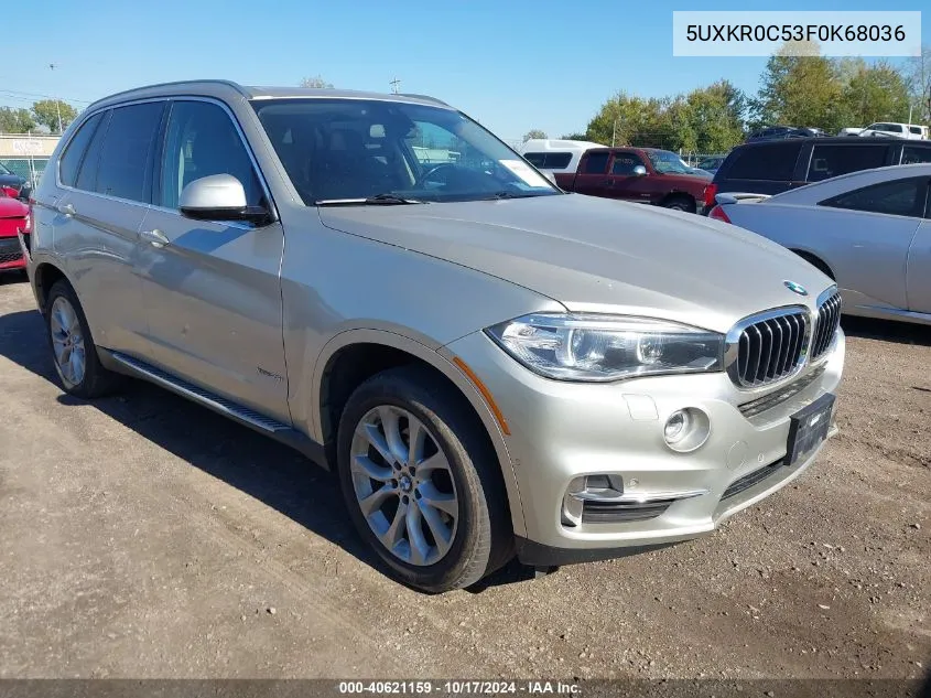 2015 BMW X5 xDrive35I VIN: 5UXKR0C53F0K68036 Lot: 40621159