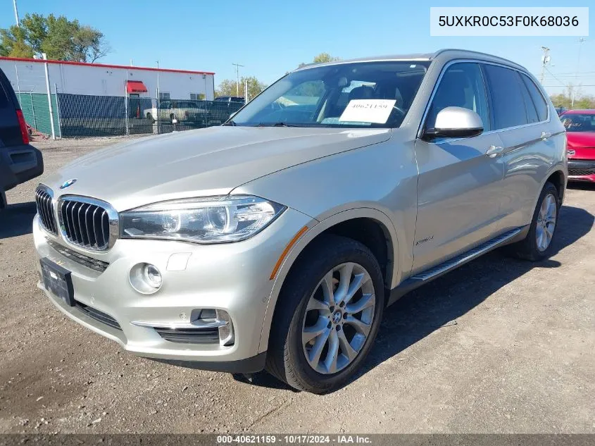 2015 BMW X5 xDrive35I VIN: 5UXKR0C53F0K68036 Lot: 40621159