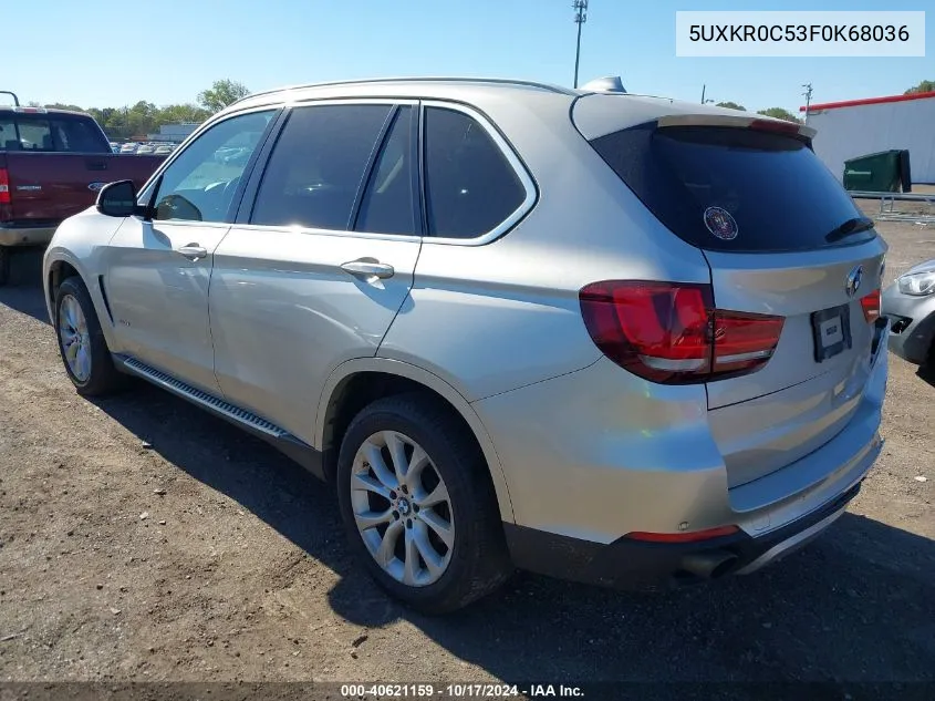 2015 BMW X5 xDrive35I VIN: 5UXKR0C53F0K68036 Lot: 40621159