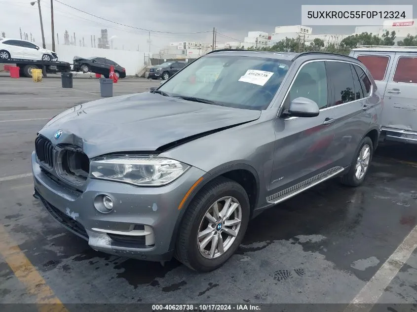 2015 BMW X5 xDrive35I VIN: 5UXKR0C55F0P12324 Lot: 40628738