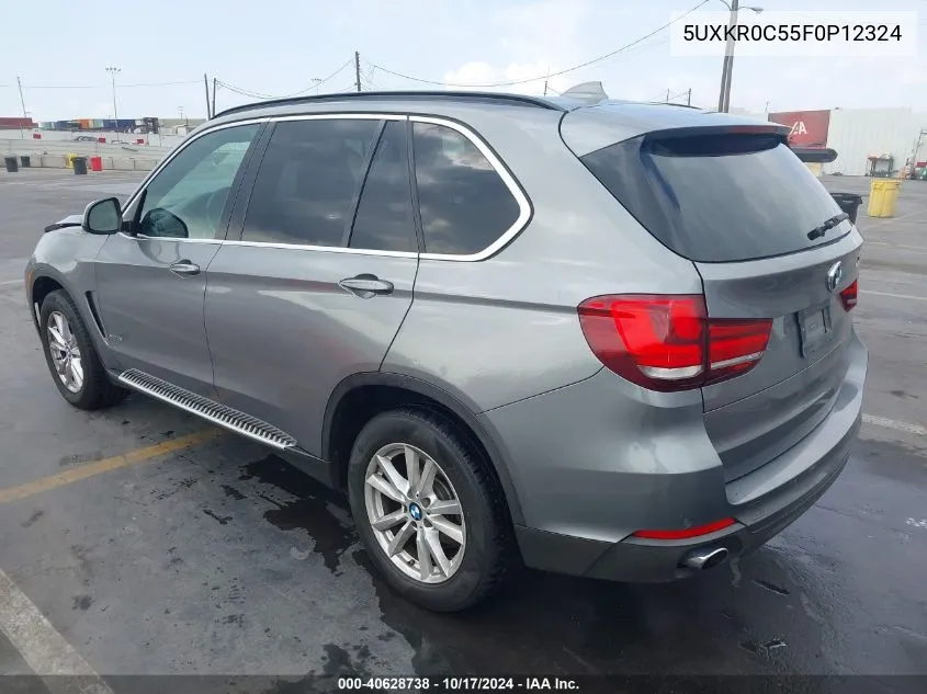 2015 BMW X5 xDrive35I VIN: 5UXKR0C55F0P12324 Lot: 40628738