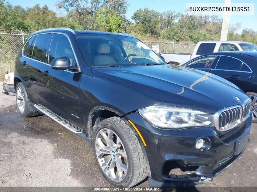 2015 BMW X5 Sdrive35I VIN: 5UXKR2C56F0H35951 Lot: 40669921