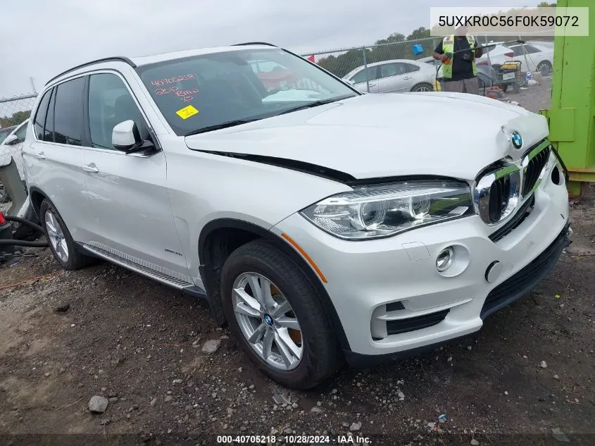 2015 BMW X5 xDrive35I VIN: 5UXKR0C56F0K59072 Lot: 40705218