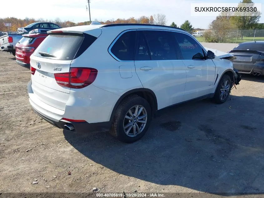 2015 BMW X5 xDrive35I VIN: 5UXKR0C58F0K69330 Lot: 40705819