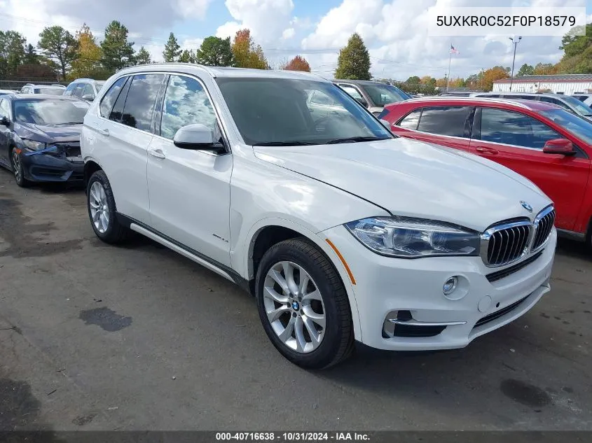 2015 BMW X5 xDrive35I VIN: 5UXKR0C52F0P18579 Lot: 40716638