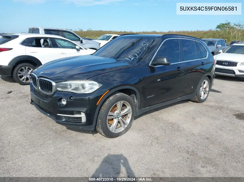 2015 BMW X5 xDrive35D VIN: 5UXKS4C59F0N06581 Lot: 40723310