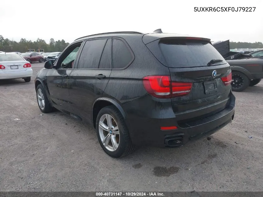 2015 BMW X5 xDrive50I VIN: 5UXKR6C5XF0J79227 Lot: 40731147