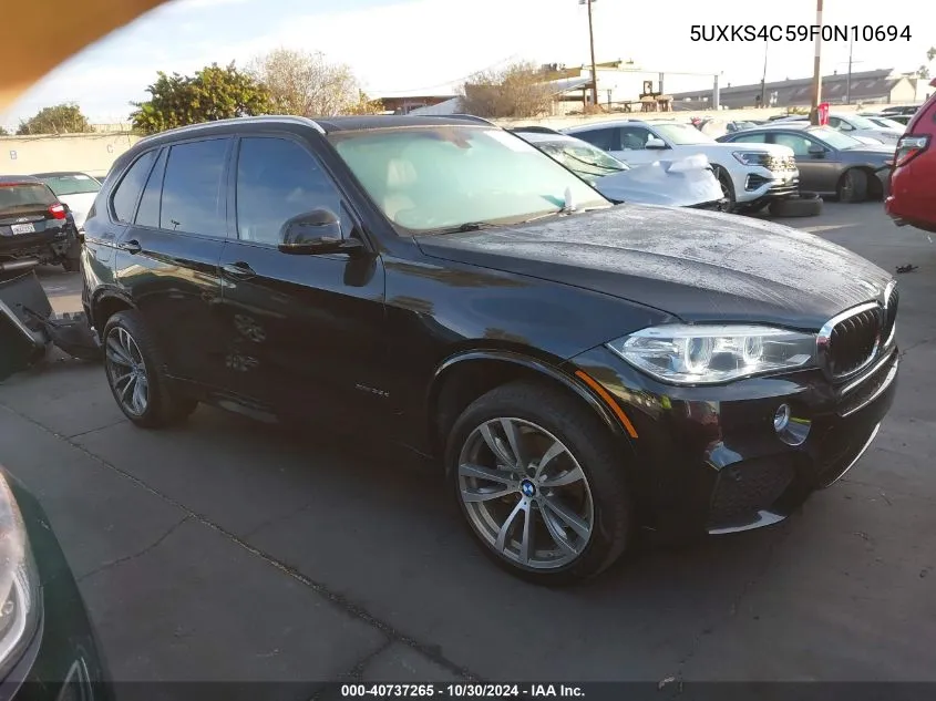 2015 BMW X5 xDrive35D VIN: 5UXKS4C59F0N10694 Lot: 40737265