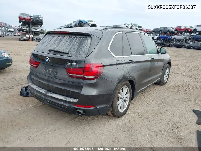 2015 BMW X5 xDrive35I VIN: 5UXKR0C5XF0P06387 Lot: 40778918