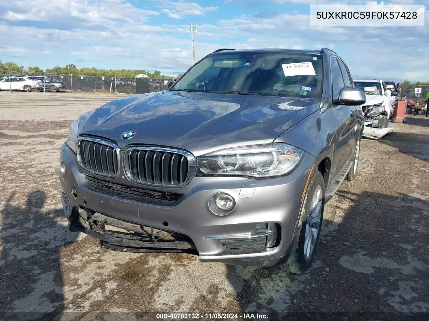 2015 BMW X5 xDrive35I VIN: 5UXKR0C59F0K57428 Lot: 40783132