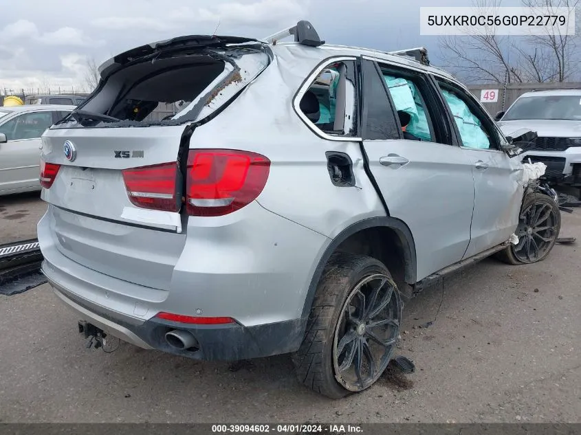 2016 BMW X5 xDrive35I VIN: 5UXKR0C56G0P22779 Lot: 39094602