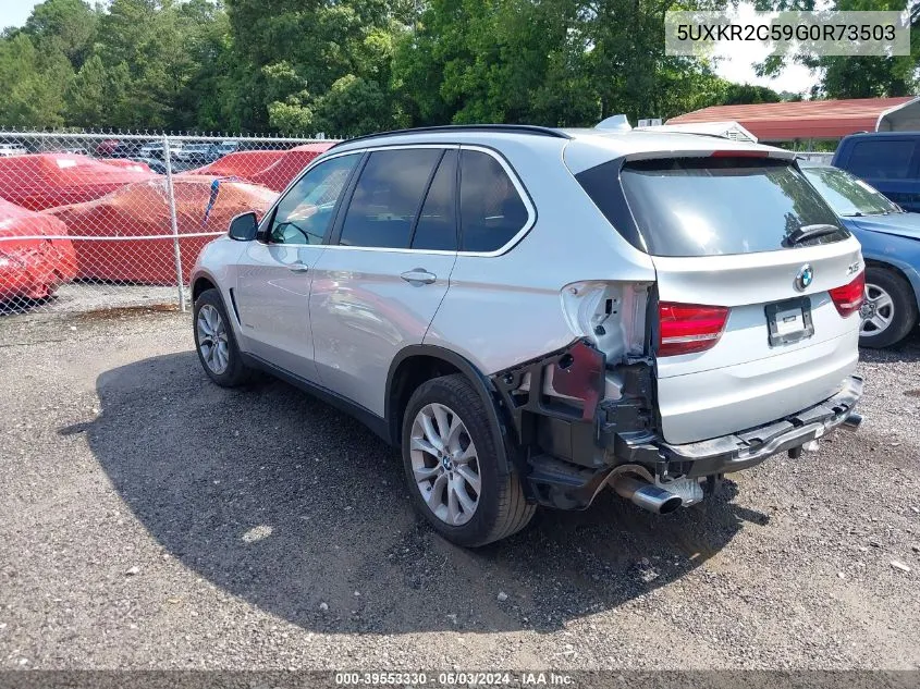 2016 BMW X5 Sdrive35I VIN: 5UXKR2C59G0R73503 Lot: 39553330