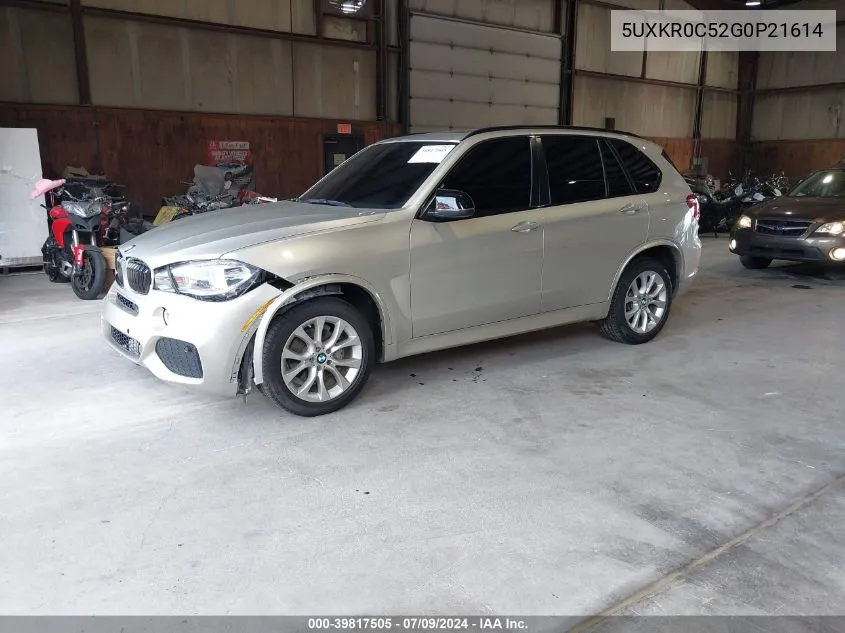 2016 BMW X5 xDrive35I VIN: 5UXKR0C52G0P21614 Lot: 39817505