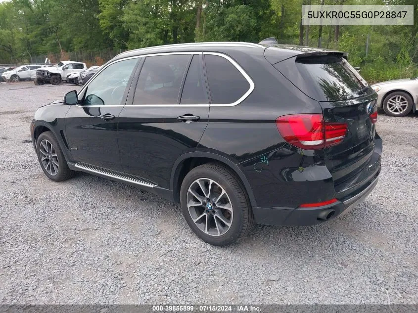 2016 BMW X5 xDrive35I VIN: 5UXKR0C55G0P28847 Lot: 39855899