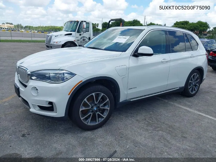 2016 BMW X5 Edrive xDrive40E VIN: 5UXKT0C52G0F75090 Lot: 39927986