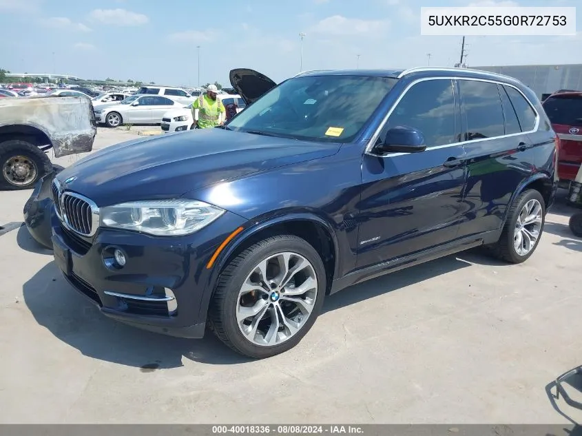 5UXKR2C55G0R72753 2016 BMW X5 Sdrive35I